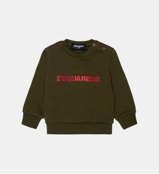 Sweat-shirt col rond avec logo - Dsquared2 - Kaki