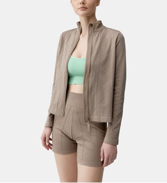 Veste de sport Ares fermeture éclair - Born Living Yoga - Taupe