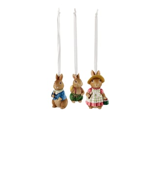 Set 3 suspensions lapins - Villeroy & Boch - Multicolore