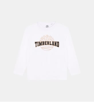 T-shirt manches longues à sigle - Timberland - Blanc