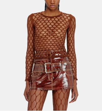 Top en maille stretch - Diesel - Marron