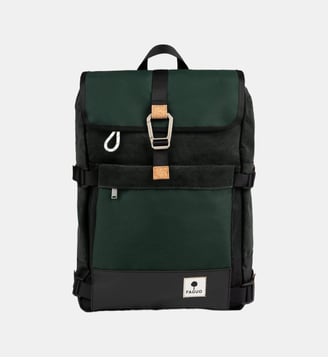 Sac à dos en toile - Faguo - Vert foncé