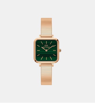 Montre Quadro Vert DW00100520 - Daniel Wellington - Doré rosé