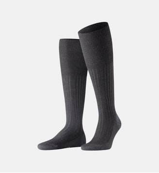 Mi-Bas Bristol Pure Laine Vierge - Falke - Gris