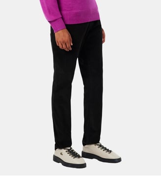Pantalon velours côtelé slim fit - Lacoste - Noir