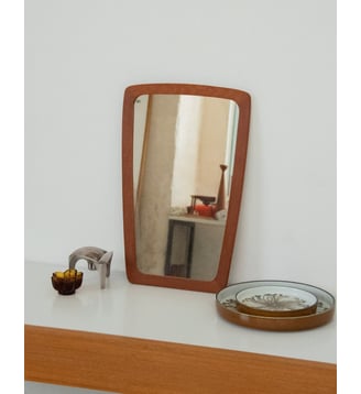 Miroir en teck Igor N°976- Produit chiné - Debongout - Miroir