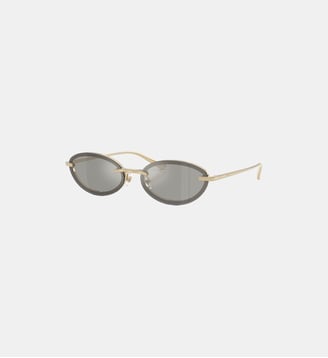 Lunettes de soleil Ovale JC4020B - Jimmy Choo - Or pale