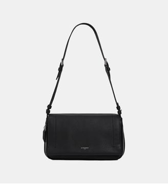 Petit sac bandoulière Aurore en cuir grainé - Le Tanneur - Noir