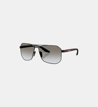 Lunettes de soleil Pilote PS A53S - Prada Linea Rossa - Noir mat