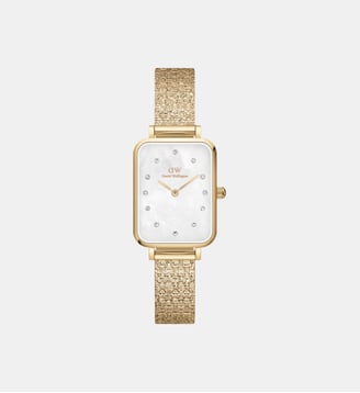 Montre Quadro Blanc DW00100582 - Daniel Wellington - Doré