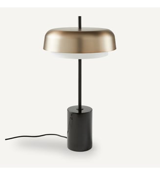 Lampe droite métal et marbre - AM.PM - Moka