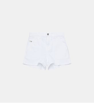 Short en denim - Diesel Kids - Blanc