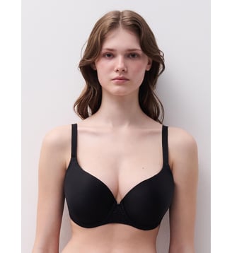 Soutien-gorge coques emboîtant maille douce - Chantelle - Noir
