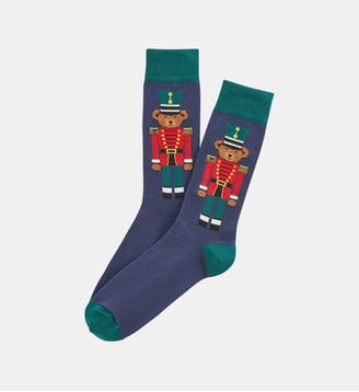 Chaussettes en coton - Teddy Casse-noisette Marine - Arthur - Marine