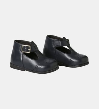 Salomés en cuir - Cyrillus - Marine