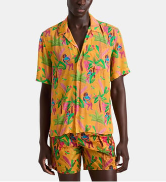 Chemise bowling en viscose habutai Tropicalia Vilebrequin