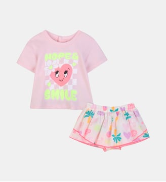 T-shirt ensemble + short - Billieblush - Craie