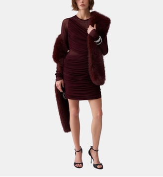 Robe en tulle avec broderies - Liu Jo - Prune