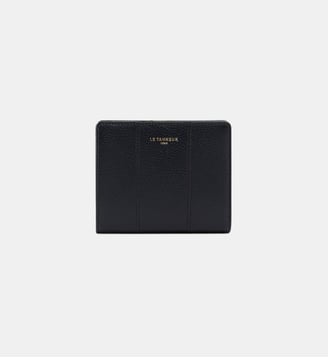 Petit Portefeuille Juliette en cuir grainé - Le Tanneur - Noir