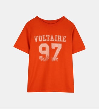 Tee-shirt manches courtes - Zadig&Voltaire Kids - Sépia