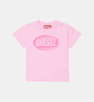 T-shirt avec logo - Diesel Kids - Rose