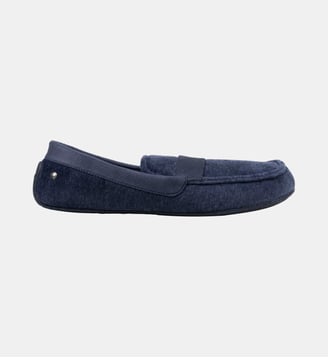 Chaussons Mocassins ultra confortables et légers - Isotoner - Marine chiné