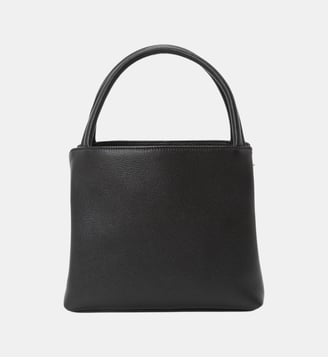 sac bandoulière en cuir blanc - Agnès b. - Noir