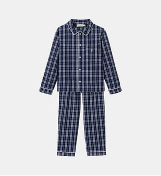 Pyjama grands carreaux - Cyrillus - Carreaux bleu
