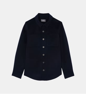 Surchemise double face - Bompard - Marine