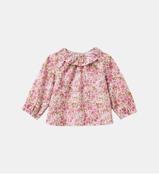 Blouse en tissu Liberty Bébé - Cyrillus - Liberty poppy and daisy
