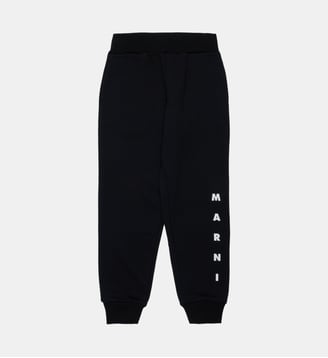 Pantalon de jogging en polaire avec logo - Marni - Noir