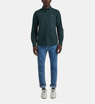 Chemise coton IVOY - Faguo - Vert foncé