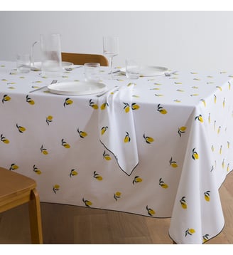 Nappe imprimée, en coton - La Redoute Interieurs - Imprimé citron