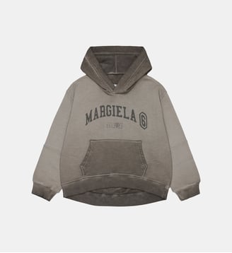 Sweat à capuche avec logo - MM6 Maison Margiela - Gris