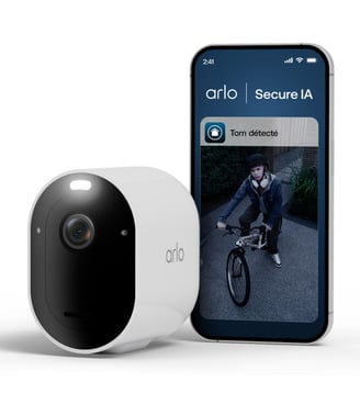 Caméra de surveillance 1 caméra 2K+ extérieur Pro6 - Arlo - Blanc