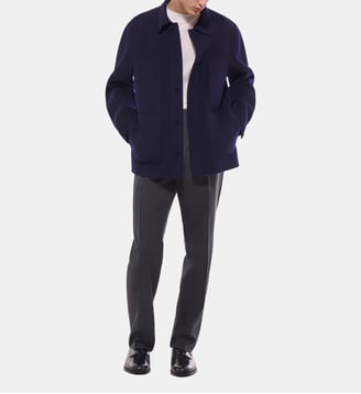 Veste en laine double face - Fursac - Marine