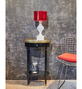 Guéridon en bois Alfred N°202- Produit chiné - Debongout - Noir