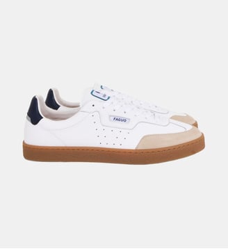 Baskets cuir LUMBO - Faguo - Blanc