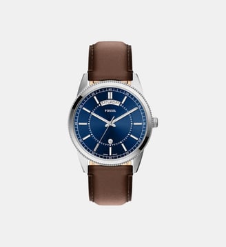 Montre Pearson Bleu foncé FS6224 - Fossil - Argenté