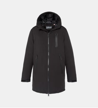 Parka technique longue à capuche - Schott - Noir