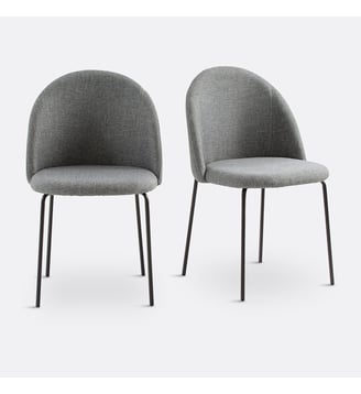 Lot de 2 chaises NORDIE - La Redoute Interieurs - Gris
