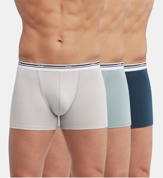 Lot de 3 Boxers Coton - Dim - Bleu