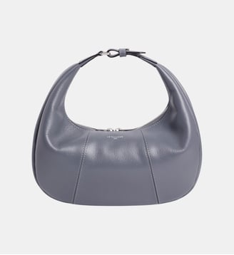 Petit sac hobo Juliette en cuir grainé - Le Tanneur - Bleu acier