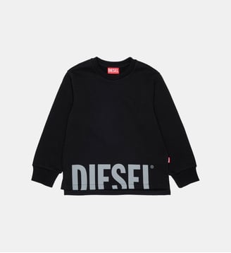 Sweat-shirt col rond avec logo - Diesel Kids - Noir