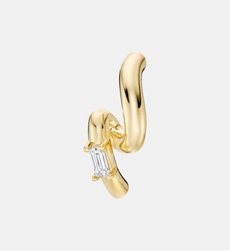Boucle d'oreille Gioia Blanche Or - Nebuleuse Bijoux - Or
