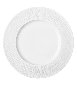 Assiette De Présentation 33 Cm - Boreal Satin - Degrenne - Blanc