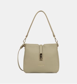 Sac besace Milano Horizon en cuir - Lancaster - Kaki clair