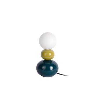Lampe de Table Firenze Pellet - Bleu - 10x10x26cm Leitmotiv