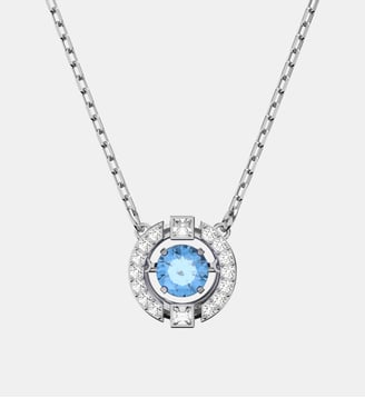 Collier Una, Métal rhodié - Swarovski - Argent cristal