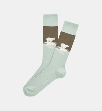 Chaussettes en coton - Pôle position Blanc - Arthur - Ice